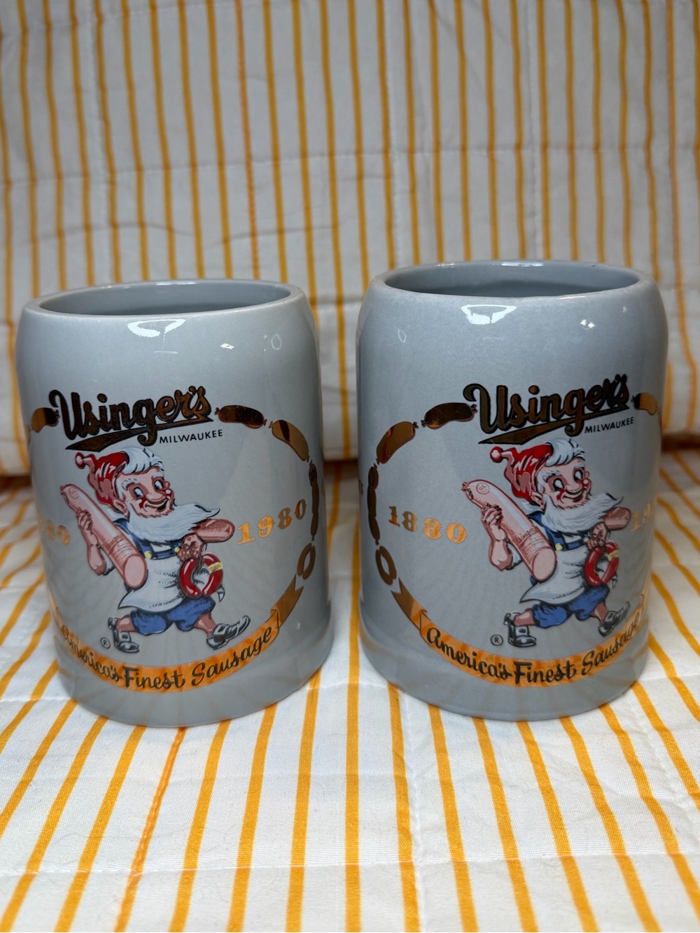 Usinger’s Sausage Mugs 100 years  - Set of 2
